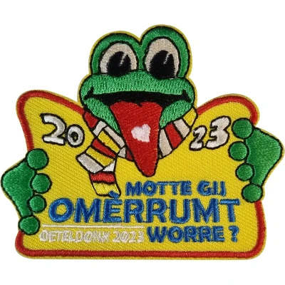 Afbeelding van Fjesta© Oeteldonk embleem Motte gij omérrumt worre?