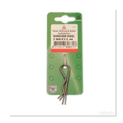 Afbeelding van Deltafix borgveer r.v.s. a4 2 mm st.