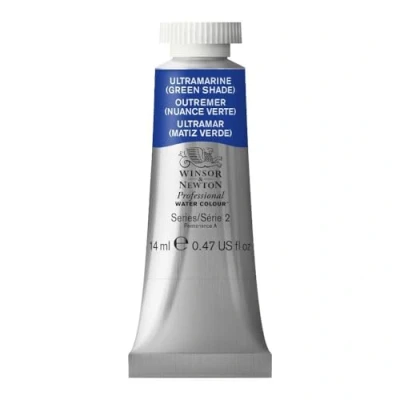 Afbeelding van Winsor &amp; Newton 0105667 Professional Water Colour, fijnste kunstenaars aquarelverf met de hoogst mogelijke pigmentatie, uitstekende lichtechtheid 14ml Tube, Ultramarine Green Shade