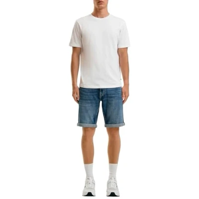 Afbeelding van QS JOHN MID RISE Jeansshort, Heren, Maat: 29, Dunkelblau