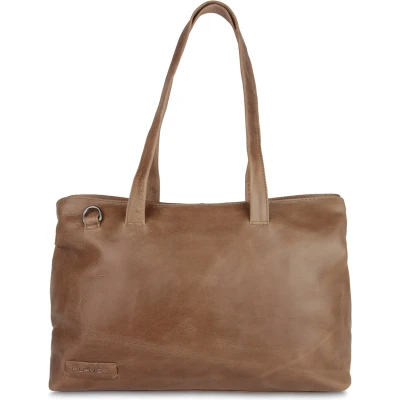 Afbeelding van Plevier Jura 14&quot; Damestas taupe Laptoptas