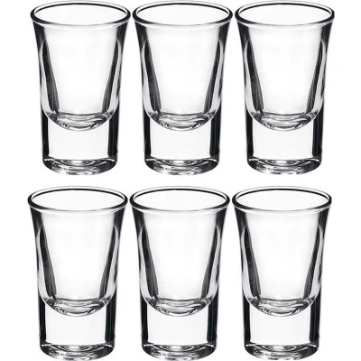 Afbeelding van 18x shotglaasjes / borrelglazen transparant 3,5 cl Shotglazen