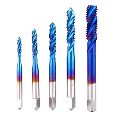 Afbeelding van 5 Stks Hoge Snelheid Staal Schroefdraad Tap M3 M4 M5 M6 M8 Tikken Boor HSS Spiraalfluit voor Machine Tool