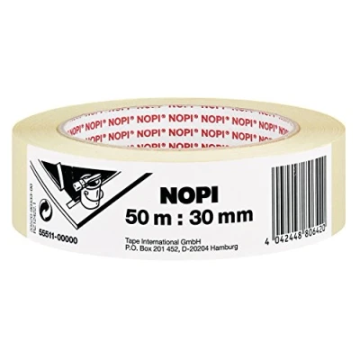 Afbeelding van Tesa NOPI 55511 Afplaktape/Schilderstape Maskeertape Masking Tape 50m x 30mm