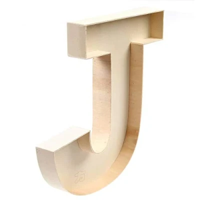 Afbeelding van Handgemaakte Vulbare Gevormde Letter J, Holle
