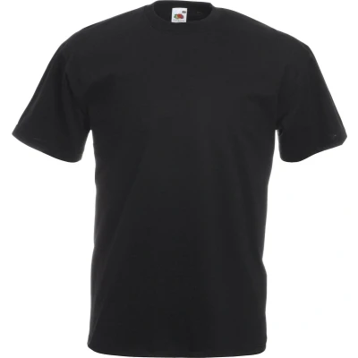 Afbeelding van Fruit Of The Loom Heren Valueweight T shirt met korte mouwen (Zwart)