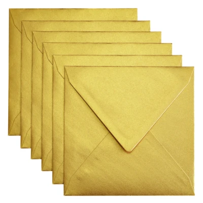 Afbeelding van Envelop Papicolor 140x140mm metallic goud