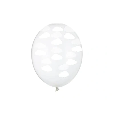 Afbeelding van PartyDeco Ballonnen Wolken Wit pk/6