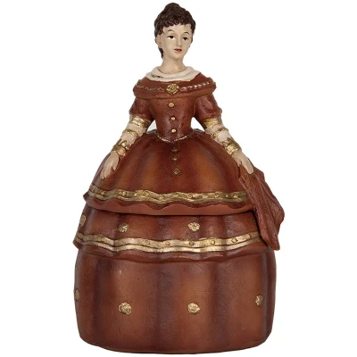 Afbeelding van Clayre &amp; Eef Sieradendoos Vrouw 19x16x29 cm Rood Kunststof