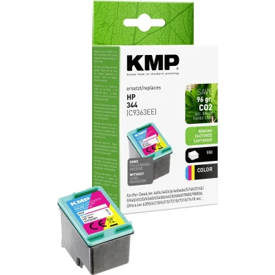 Afbeelding van KMP Inktcartridge vervangt HP 344, C9363EE Compatibel Cyaan, Magenta, Geel H27 1025,4344