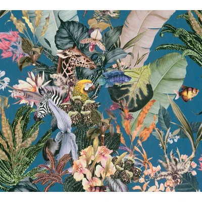 Afbeelding van AS Creation Dream Flowery 38176 4 381764 Multicolour / Blauw
