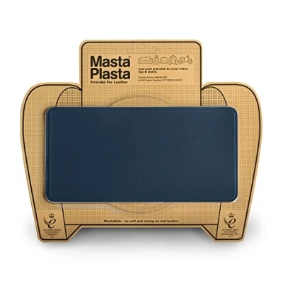 Afbeelding van MastaPlasta Zelfklevende premium lederen reparatiepleister. Marineleer 20 cm x 10 (8 inch 4 in) .Instant stoffering kwaliteit reparatiepatch voor banken, auto interieurs, tassen, vinyl en meer