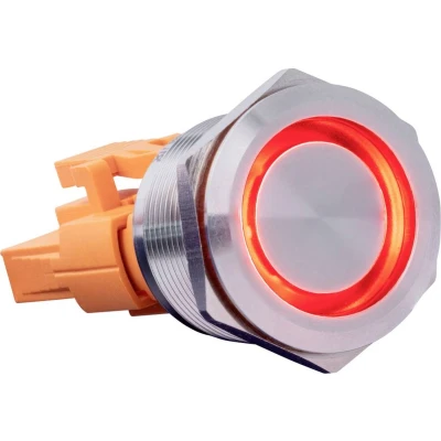 Afbeelding van Joy it BUTTON22B M RD Toetsschakelaar 250 V 7 A 1x aan/uit Moment Rood (Ø x h) 25 mm 40.40 IP67, IK10 1 stuk(s)