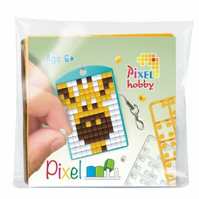 Afbeelding van Pixelhobby medaillon startset giraf
