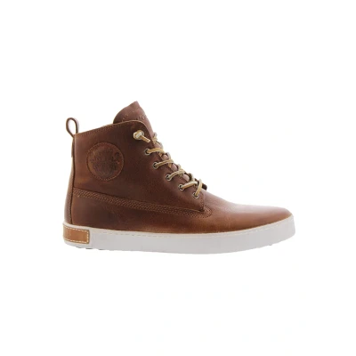 Afbeelding van Blackstone Veterboots, Heren, Maat: 48, Cognac Leer