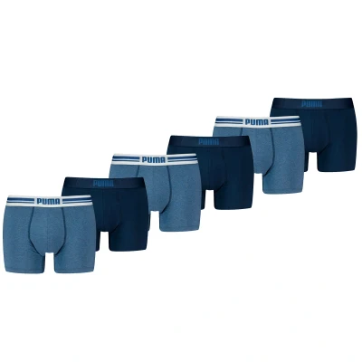 Afbeelding van 6 x Puma Boxershort Everyday Placed Logo Denim maat XL