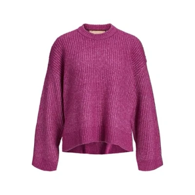 Afbeelding van JJXX Jxsigga Diverse CREW NECK Trui, Dames, Maat: Medium, Fuchsia red
