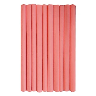Afbeelding van Interdruk Crêpepapier rollen voor Kinderen DIY en Decoraties Pakket van 10 (50 cm x 200 cm, 28 g/m2) zalm