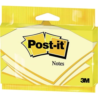 Afbeelding van Post it Notes, 100 Vel, Ft 76 X 127 Mm, Geel, Op Blister Memoblok