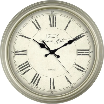 Afbeelding van EUROTIME 89891 12 Wandklok Kwarts 31 cm Ivoor