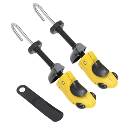 Afbeelding van vidaXL Schoenspanners met schoenlepel EU 34 37 kunststof geel