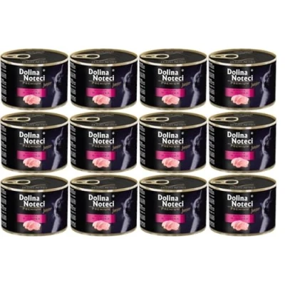 Afbeelding van 24 x 185 g Dolina Noteci Premium Junior Rijk aan kalkoen Nat Kattenvoer