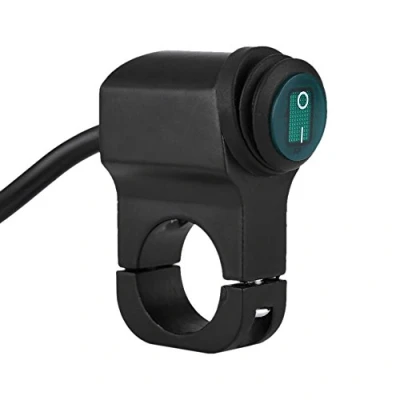 Afbeelding van 12V Motorcycle ON/OFF Switch, Headlight Universal Waterproof 22mm Handlebar Fog Spot Light Switch with Indicator