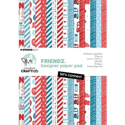 Afbeelding van Paper Pad Let&#039;s Connect Friendz nr.263