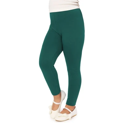 Afbeelding van Merry Style MS MS10 130 LE Meisjes Lang Leggings Sport Vrijetijdsbroek Viscose Sporbroek Yogabroek Smaragdgroen 110
