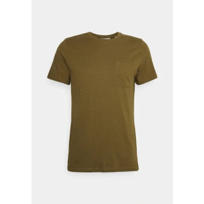 Afbeelding van Casual Friday THOR Tshirt basic, Heren, Maat: Medium, Dark olive