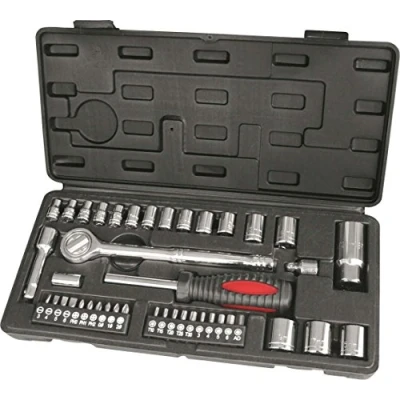 Afbeelding van Hilka 02204302 3/8 inch en 1/4 aandrijfdoppenset metrisch (43 delig)