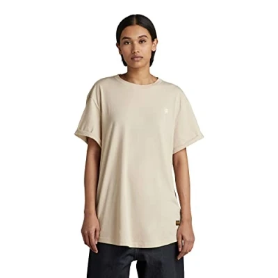 Afbeelding van G STAR RAW Dames Lash Fem Loose Top Tops, Beige (Brown Rice D16902 4107 d309), M