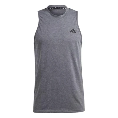 Afbeelding van adidas Performance Train Essentials Feelready Top, Heren, Maat: XL, Dark grey heather/white/black