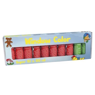 Afbeelding van Window collor Super Set / 10 er Packung (10 x 80 ml)