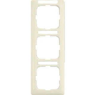 Afbeelding van Abb busch jaeger si 3 voudig afdekraam glanzend verticaal 223x81x11mm ip20 creme ral1013 2cka001754a4096