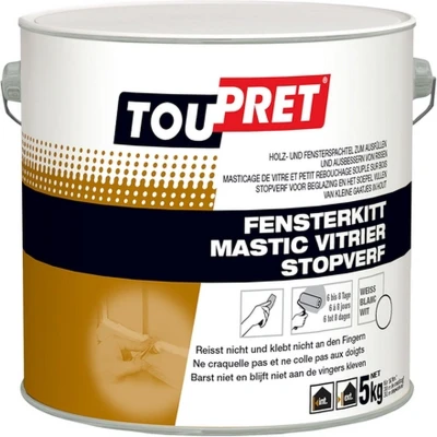 Afbeelding van Toupret Stopverf wit 5kg