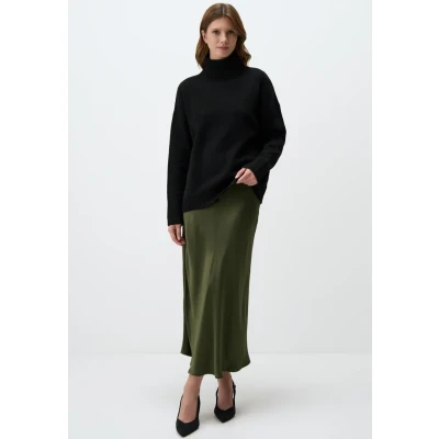 Afbeelding van Jimmy Key Regular Waist SLIM FIT LONG Maxirok, Dames, Maat: 42, Khaki