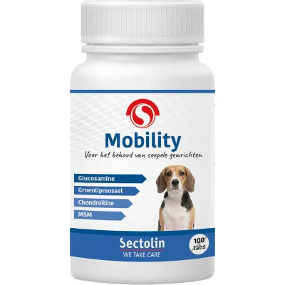 Afbeelding van Sectolin Mobility Hond Tabletten voor Sterke Botten en Gewrichtssmering 100st