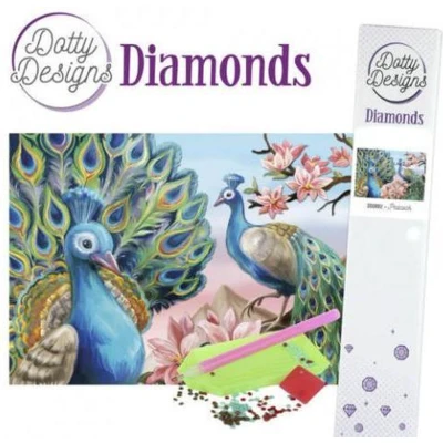 Afbeelding van Dotty Designs Diamonds Peacock