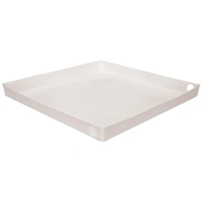Afbeelding van Nedco 60100400 lekbak 0060 v wasmachine 65X65X5CM 2 doppen 1 afvoer 40mm