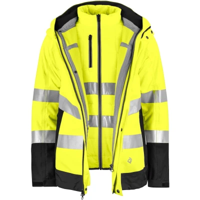 Afbeelding van Projob, Werkjas, Wind EN waterdichte parka 3 in 1 ISO 20471 klasse 3/2 (XL)