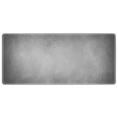 Afbeelding van Silent Monsters Muismat Grootte XX Large (90 x 40 cm), Mouse Pad Design: Grijs, Genaaide Rand, voor Bureau en Gaming, Mousepad Antislip rubberen basis