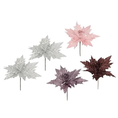 Afbeelding van I.GE.A. Kunstbloem Poinsettia (5 stuks)