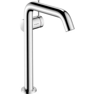 Afbeelding van Hansgrohe tecturis s 1 gats wastafelkraan bm 240 fine coolstart met push open waste vaste uitloop voorsprong 16 7cm chroom 73373000