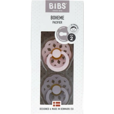 Afbeelding van 2x Bibs Fopspeen Maat 2 6 18 mnd Blossom Dusky Lilac stuks