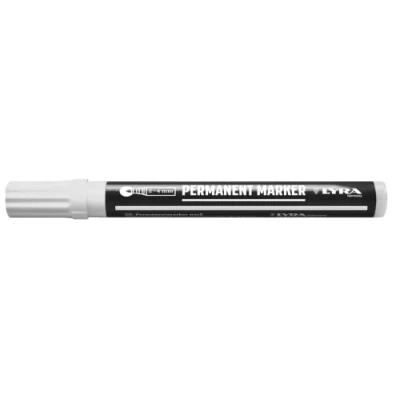 Afbeelding van LYRA L4050001 1, permanent marker wit 2 4mm, voor professionele markeringen op gladde en ruwe oppervlakken, 1 stuk