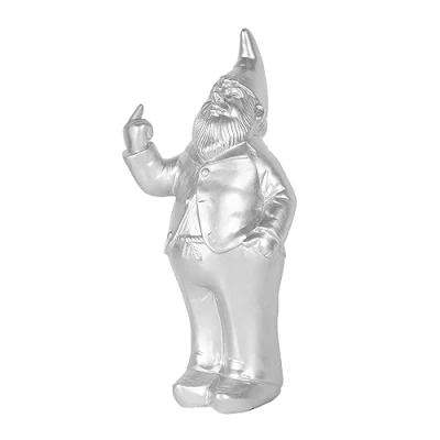 Afbeelding van FISURA Originele &quot;kabouter&quot; spaarpot. Grote spaarpot met vorm. Grappige om cadeau te geven. Gouden Afmetingen: 27 x 13 8 centimeter. Materiaal: Polyresin