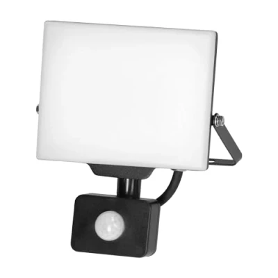 Afbeelding van Miratic LED Schijnwerper Buitenlamp met Bewegingssensor Zonder Frame Werkplaatslamp 4000K IP44 Aluminium + Polycarbonaat Ideaal voor Buitenverlichting en Werkplaatsverlichting
