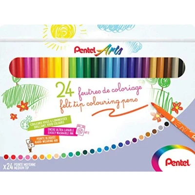 Afbeelding van Pentel Arts SCS2E 24 viltstift, middelste punt, stuks