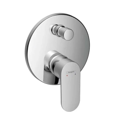 Afbeelding van Hansgrohe rebris s eengreeps inbouw badmengkraan met zekerheidscombinatie chroom 72467000